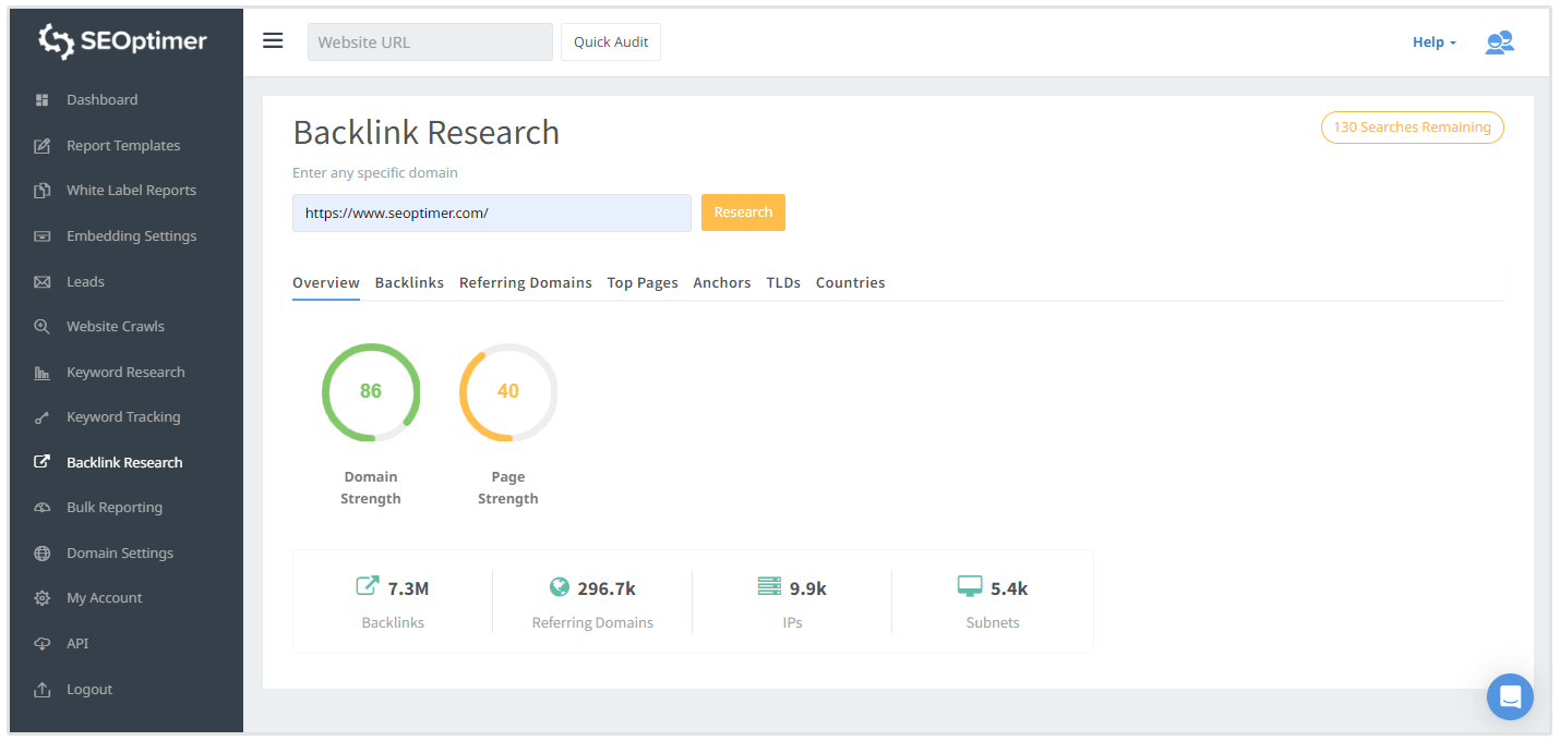 strumento di ricerca backlink